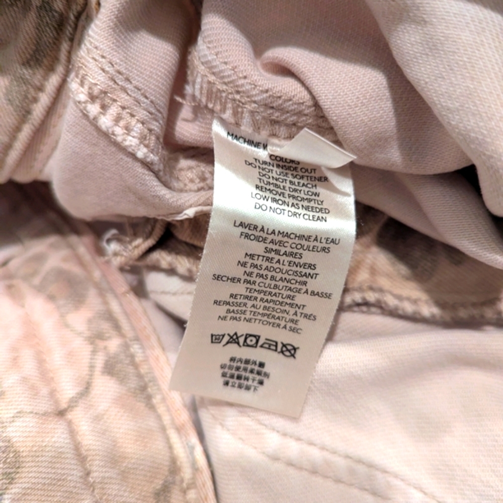 Anthropologie Pilcro Wanderer Jeans Pants Floral Patterned Embroidered 27 Nwot - Picture 10 of 14